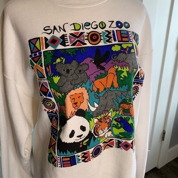Vintage San Diego Zoo Graphic Crewneck Size XL - Picture 3 of 11